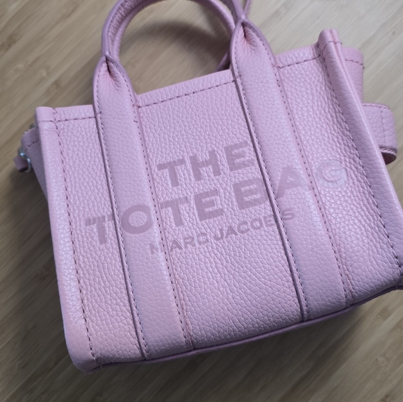 Marc Jacobs The Leather Crossbody Tote Bag - Ribbon Pink - NWOT